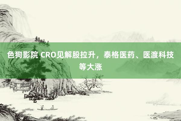 色狗影院 CRO见解股拉升，<a href=