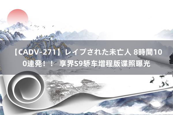 【CADV-271】レイプされた未亡人 8時間100連発！！ 享界S9轿车增程版谍照曝光